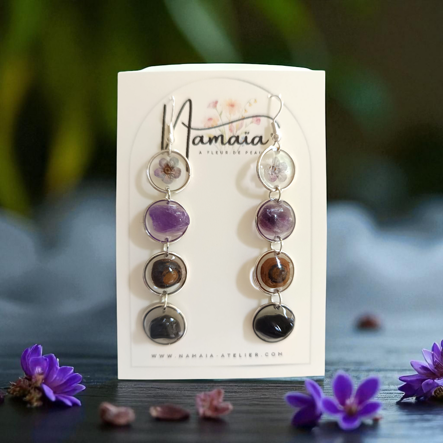Boucles d'oreilles Noctéa
